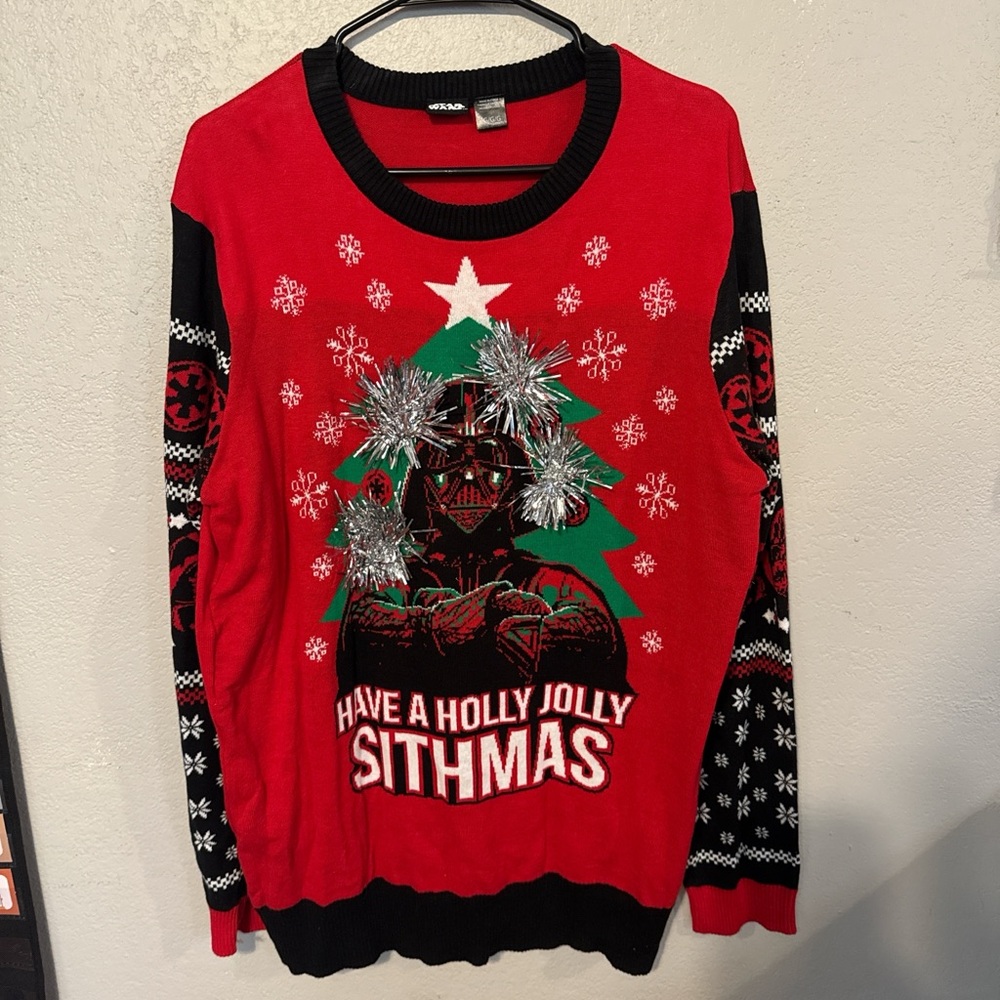 Star Wars Red and Black Sithmas Sweater